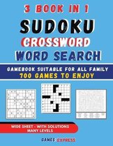 Sudoku Crossword Word Search Games 3 Book in 1