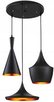 Barona Industriële Loftstijl Hanglamp Zwart