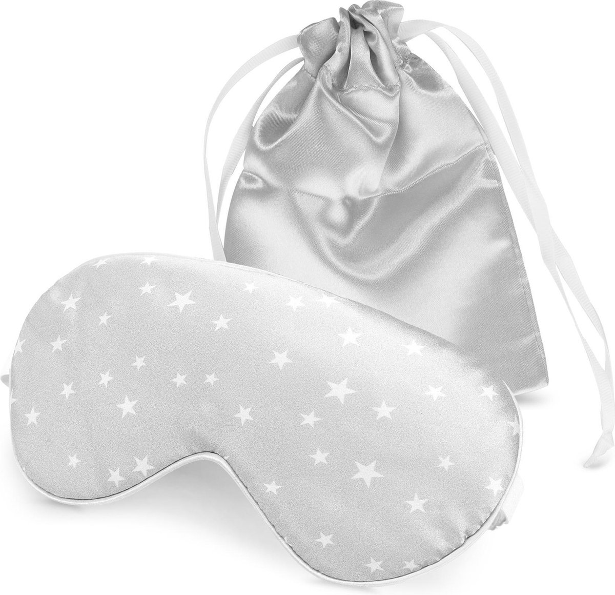 Masque De Sommeil En Soie Navaris - 100% Soie, Bande Réglable, Pochette Incluse, Pour Voyage Et Maison