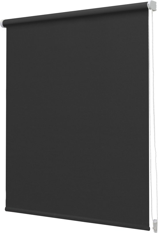 Rolgordijn Lichtdoorlatend Zwart - 120x190cm - Raambekleding - Intensions