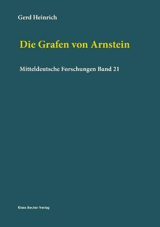 Die Grafen von Arnstein 9783883721507 Gerd Heinrich Boeken bol