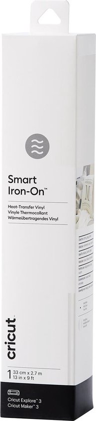 Cricut Smart Iron-On 33x273cm – Wit (1 vel)