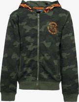 TwoDay jongens vest met camouflage print - Groen - Maat 134/140