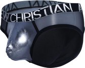 Andrew Christian - Gunmetal Sheer Brief - Maat S - Erotische heren slip - Sexy mannen ondergoed - Zilver Mesh