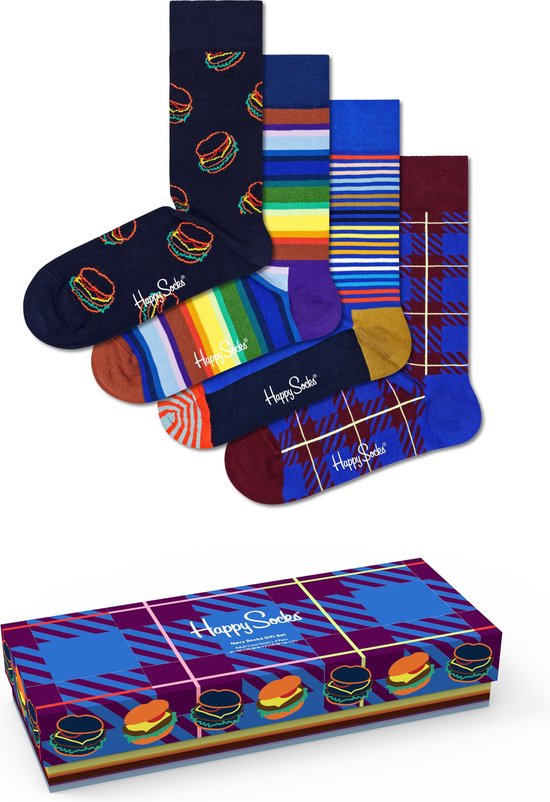 Happy Socks - Navy socks gift set - Unisex - Maat: 36 - 40