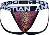 Andrew Christian - Sheer Tiger Jock - Maat XL - Erotische Jockstrap - Sexy mannen onderbroek - tijgerprint