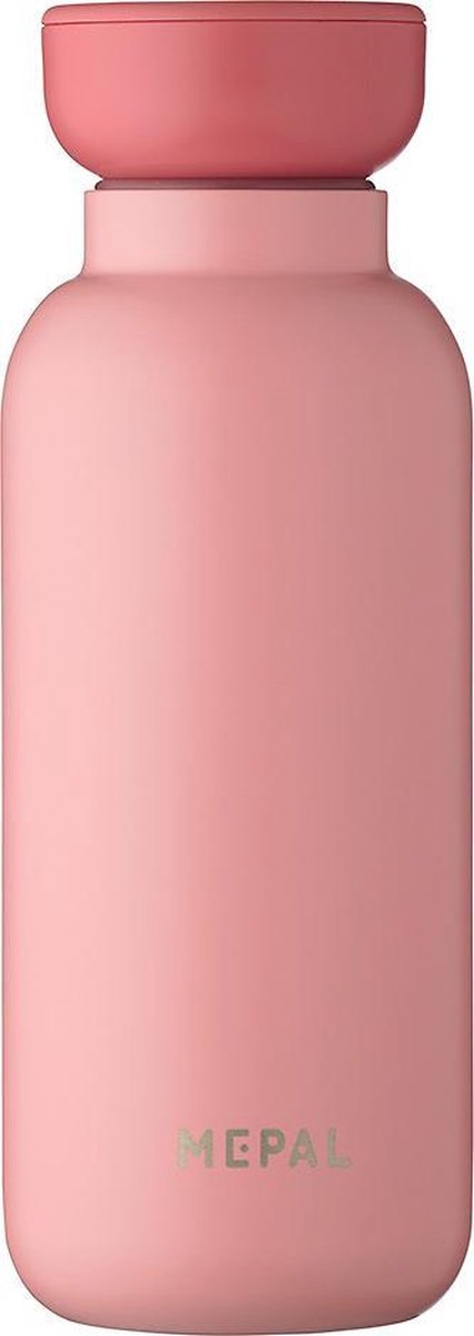 Mepal – Isoleerfles Ellipse 350 ml – houdt je drankje 9 uur warm en 12 uur koud – Nordic pink – Geschikt voor bruiswater...