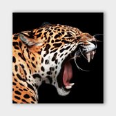 Poster Leopard Roar - Papier - Meerdere Afmetingen & Prijzen | Wanddecoratie - Interieur - Art - Wonen - Schilderij - Kunst