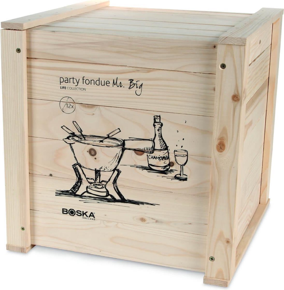 Boska Party Fondue Mr. Big - Fondueset - Kaasfondue - voor 5500 gram Kaas - 6,5 L – foto 5