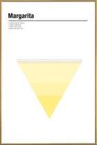 JUNIQE - Poster met kunststof lijst Margarita - minimalistisch -40x60