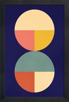 JUNIQE - Poster in houten lijst Divided -20x30 /Kleurrijk