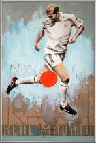 JUNIQE - Poster met kunststof lijst One Love Real -30x45 /Blauw &