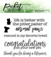 Rescued is my Favorite Breed Clear Stamps (A-129)