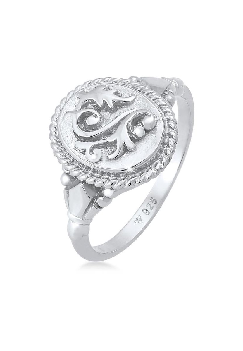 Elli - Ring - Dames Vintage Ornament Chunky Trend Blogger Trend in 925 Sterling Zilver - Dames