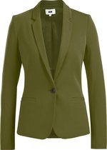 WE Fashion Dames tricot getailleerde stretch blazer