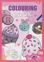 Colouring Book - Kleurboek - Macarons - Donuts - Cakes - 72 Pagina's