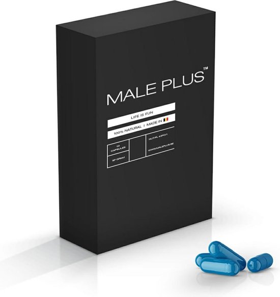 Male Plus Erectiepillen - 10 capsules - libido verhogend - natuurlijk voedingssupplement 100% MACA - erectiestoornissen & stress - natuurlijke viagra vervanger - Valentijn voor hem