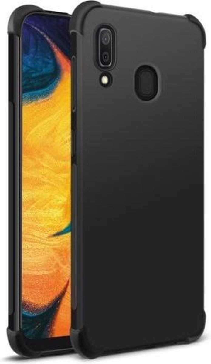 Shockproof Soft TPU hoesje zwart Silicone Case geschikt voor Samsung Galaxy M11