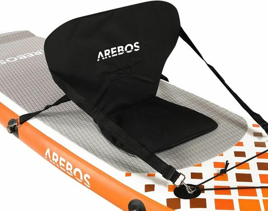 AREBOS Kajakzitje voor SUP Board Stand Up Paddle Surfboard Top Comfort