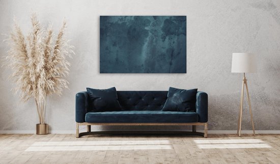 Luxe blauw tint - Kunst schilderij - Modern - Rustgevend