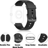 Smartwatch-Trends S205L – Vervanging Horlogeband – Siliconen bandje - Zwart