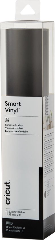Cricut Smart Vinyl Removable 33x366cm 1 sheet (Black)
