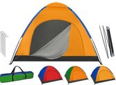 Campingtent 4 persoons familietent 190 x 190 x 123 CM - Iglo tent koepeltent - Met draagtas waterafstotend inclusief muskietennet