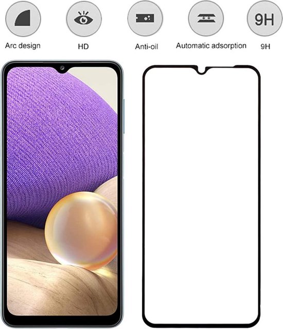 Écran Samsung Galaxy A02s protecteur en Glas - écran en verre plein Tempered Glass Protector - 3 fois AR202