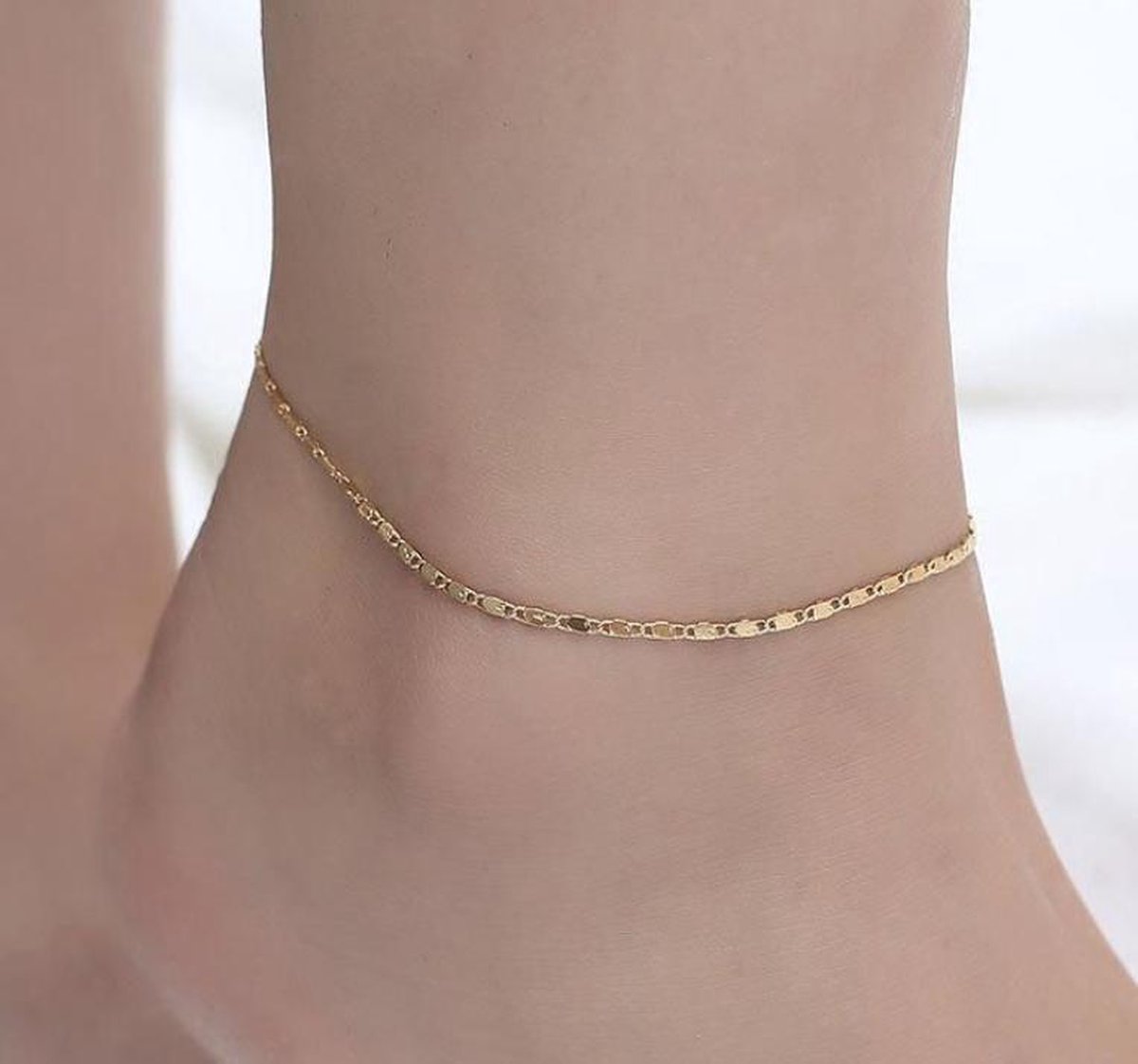 Enkelbandje dun | goud gekleurd