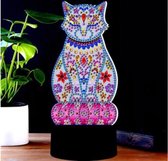 Diamond Painting LED Lamp – 15 x 8,8 cm – Kat