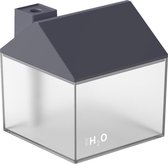 Vastu - Draadloze mini Huis Luchtbevochtiger set van 2 - Nano-Cloud Verneveling - met 7 kleuren LED Sfeerverlichting - Fluisterstil - Vernevelaar - 250 mL - Zwart - Humidifier - Ve