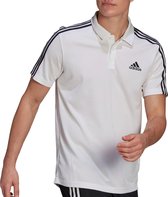 adidas Sportpolo - Maat M  - Mannen - wit/zwart