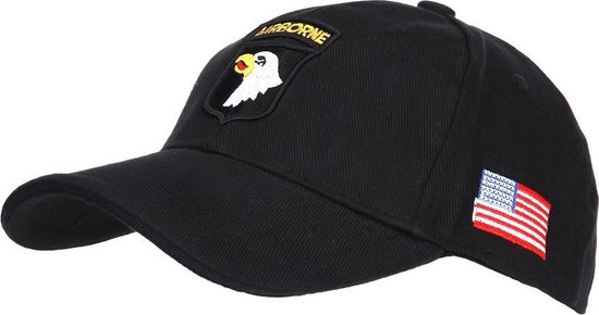 Fostex Garments - Baseball cap 101st Airborne (kleur: Zwart / maat: NVT)