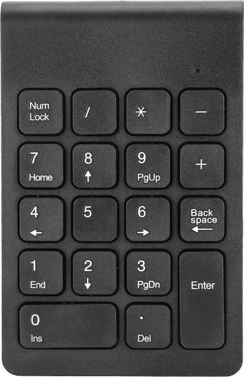 USB Numeriek Keyboard 2.4G Mini Toetsenbord Draadloos Cijfertoetsenbord Ergonomisch PC Computer Bluetooth Numeriek Toetsenbord voor Notebook Desktop Laptop (zwart)