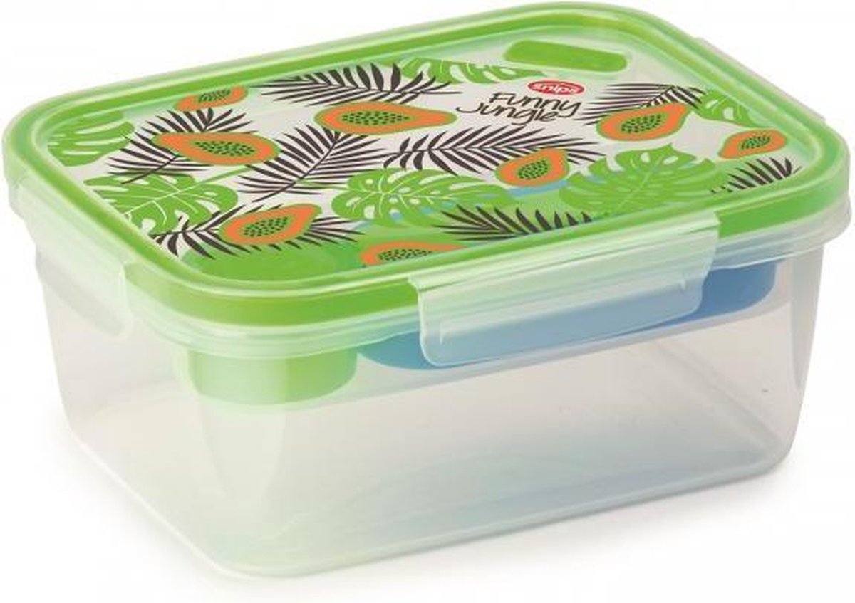 Snips - SnipsLock Lunch Box - Lunchbox / Lunchbox Volwassenen / Lunchbox Kinderen / Broodtrommel / Broodtrommel Kinderen / Brooddoos - 1.5L