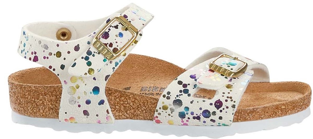 Birkenstock Rio Confetti narrow Confetti Meisjes Sandalen Wit