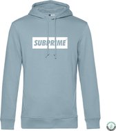 Subprime - Heren Hoodies Hoodie Block Sky Blue - Blauw - Maat XXL