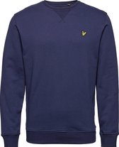 Lyle & Scott - Heren Sweaters Brushed Crew Neck Sweatshirt - Blauw - Maat L