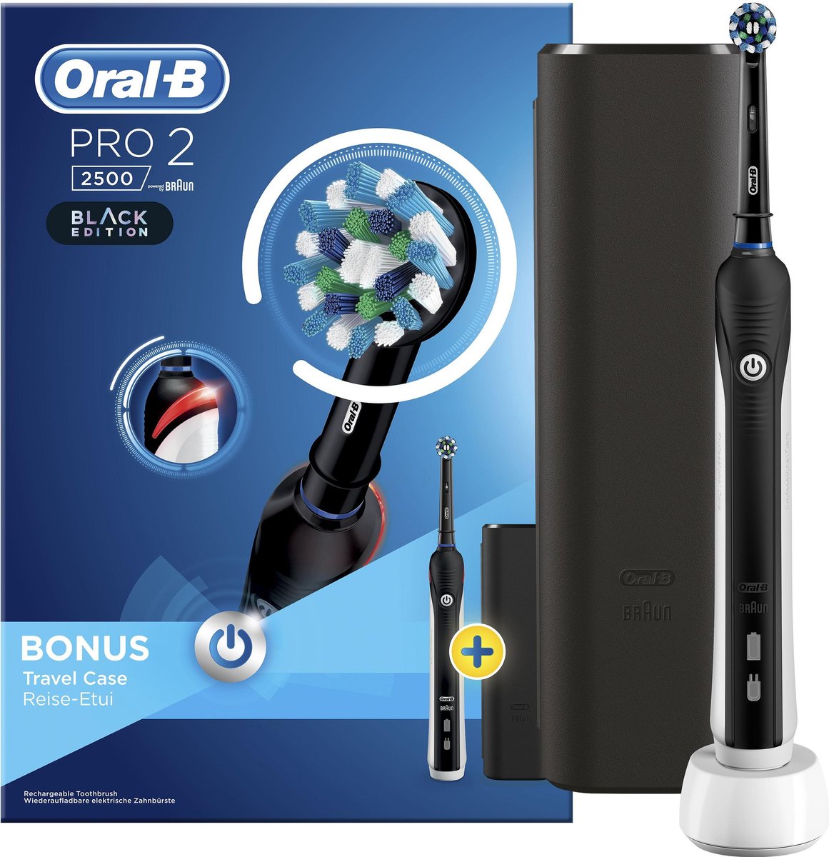 Oral-B Pro 2 2500 - Zwart - Elektrische Tandenborstel