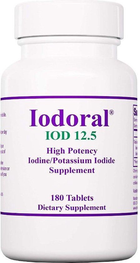 kern semester fluctueren Optimox – Iodoral 12,5 mg – Jodium Supplement – 180 Tabletten | bol.com