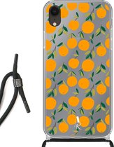 iPhone Xr hoesje met koord - Oranges