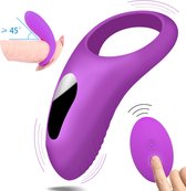 Toys Hub® Cockring Vibrerend met Afstandsbediending & Opbergzakje - Met Clitoris Stimulator - 9 Vibraties - Siliconen - Sex Toys voor Koppels - Couples - Penisring - Man - Valentij