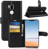 LG G7 Hoesje Wallet Case Zwart