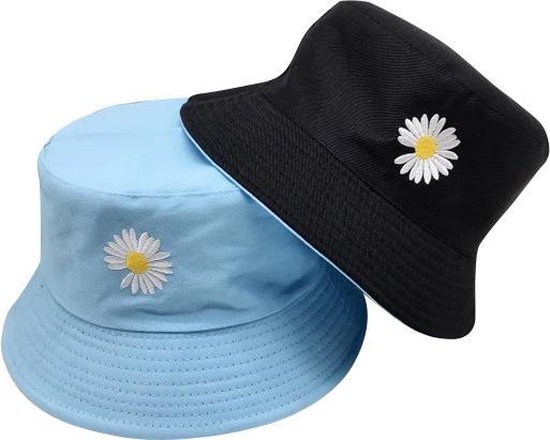 Bucket hat – Bloem - 2 in 1 - Dames - Heren - Zonnehoedje - Vissershoedje -  Vissers... | bol