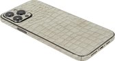 ScreenSafe Skin iPhone 12 Pro Creme Croco zonder logo