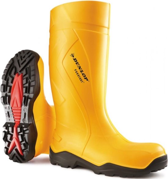 Bottes De Sécurité Dunlop JobGuard S5 - Bout Et Semelle Acier, Antidérapantes SRC, Confort Snug-fit, Jaune - 3