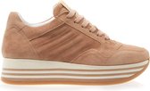 VIA VAI Mila Bow Sneakers - Suede - Beige - Maat 42