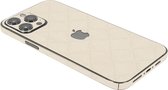 ScreenSafe Skin iPhone 12 Pro Max Stitcht Golden Shimmer met logo
