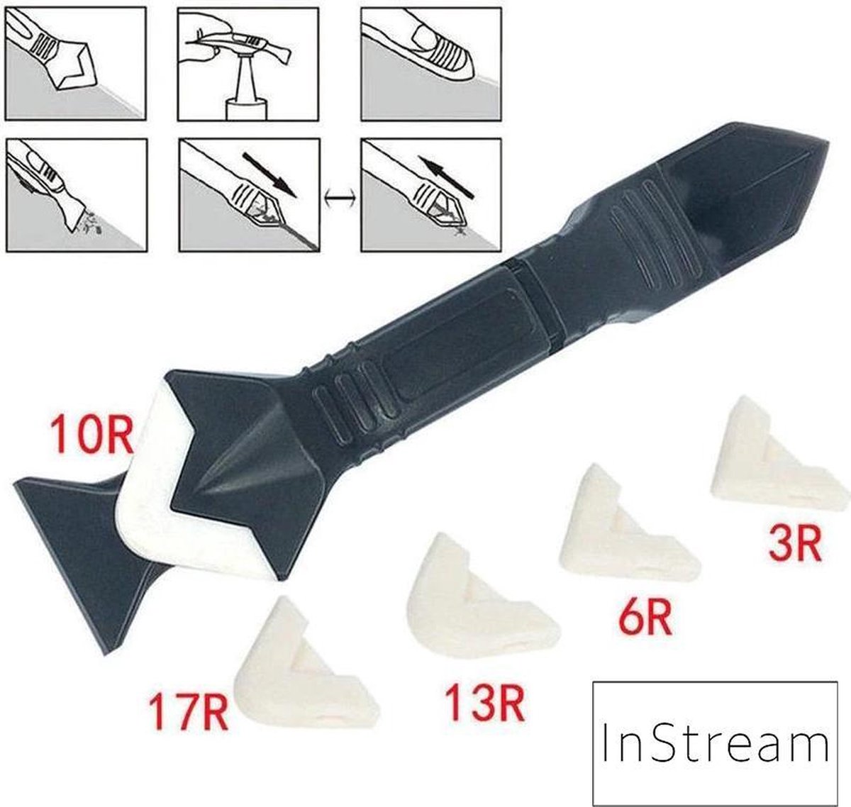 Kit tool Kit mes Kit schraper 3in1 Kit gladstrijken Kit verwijderen