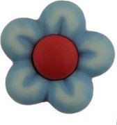 Bazooples knoop bloem blauw, 2.2 cm x 2.2 cm, 5 stuks